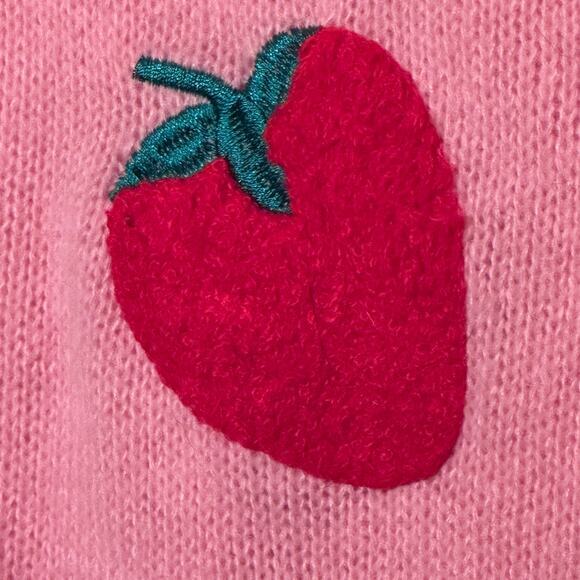 Strawberrry Sweater Unbranded Women’s Large‎ Pink - Picture 3 of 9
